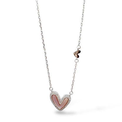 Blush Heart Necklace