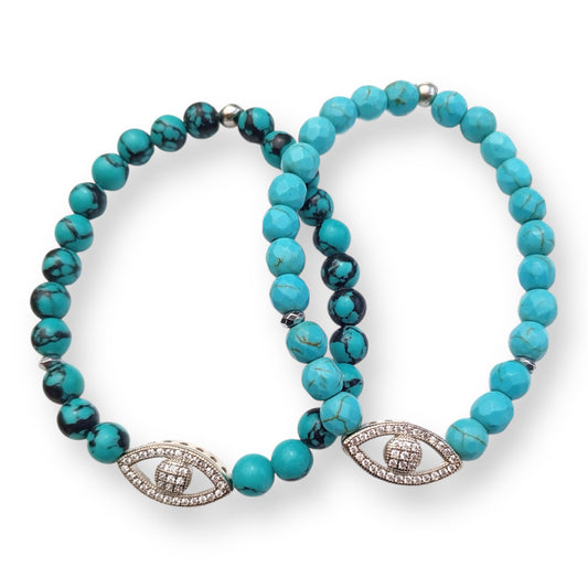 Turquoise Eye Bracelet