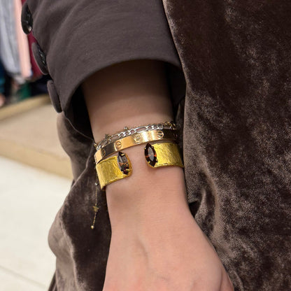 Chunky Marquise Bangle