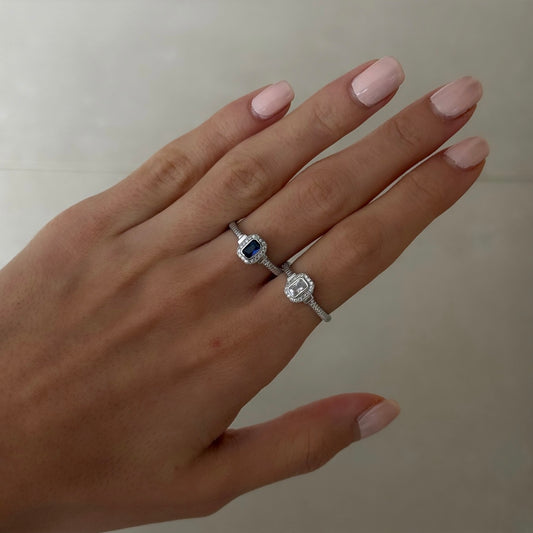 Rectangle Zircon Ring 2.0