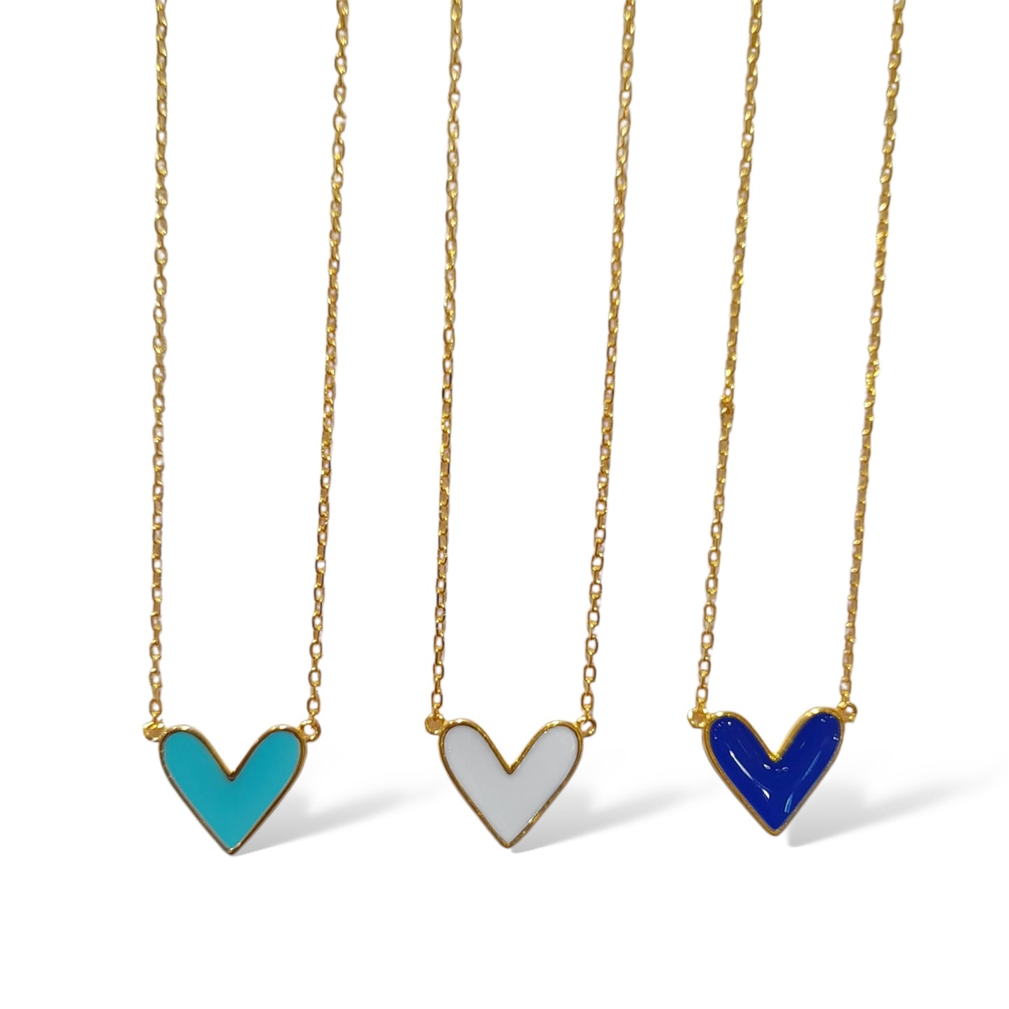 Emaille Heart Necklace