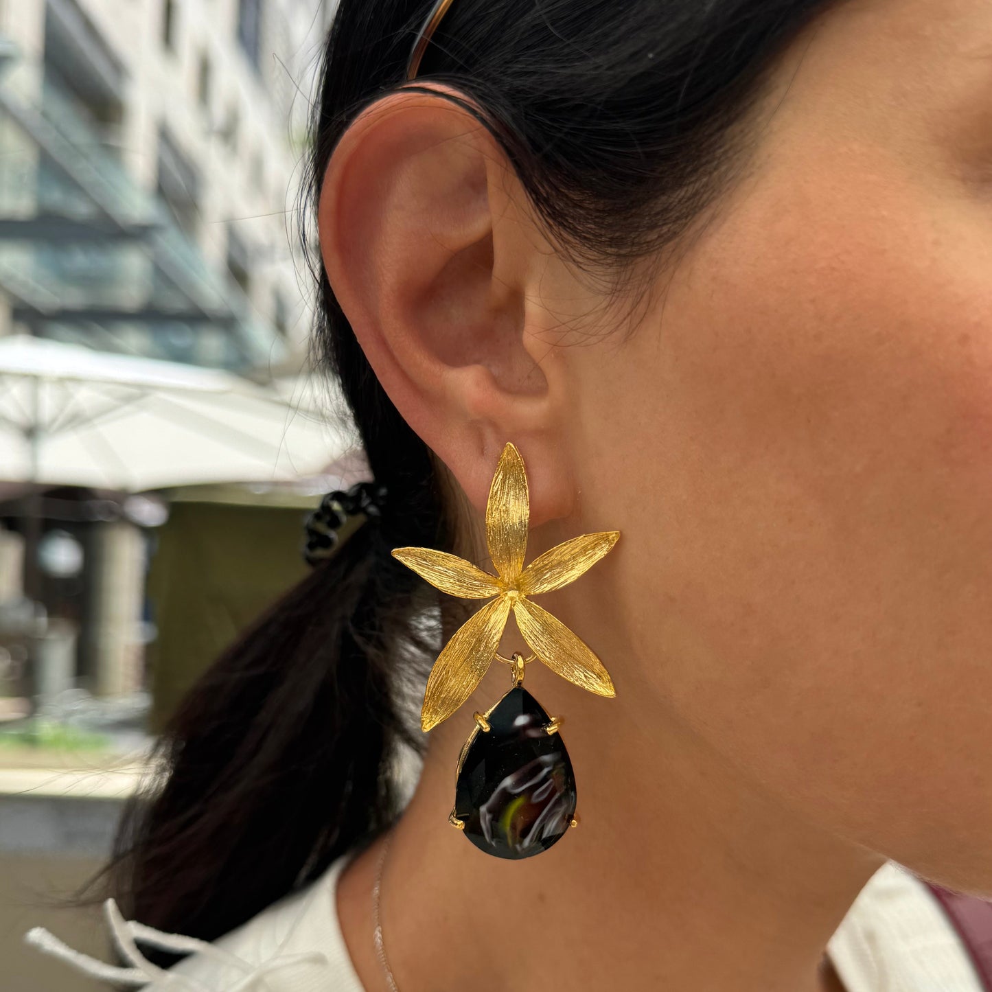 Starfish Stone Earrings