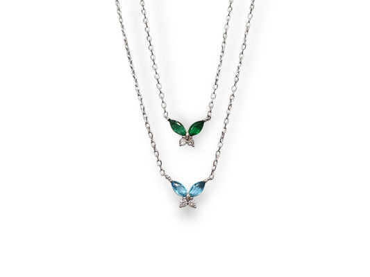 Mini Colored Butterfly Necklace