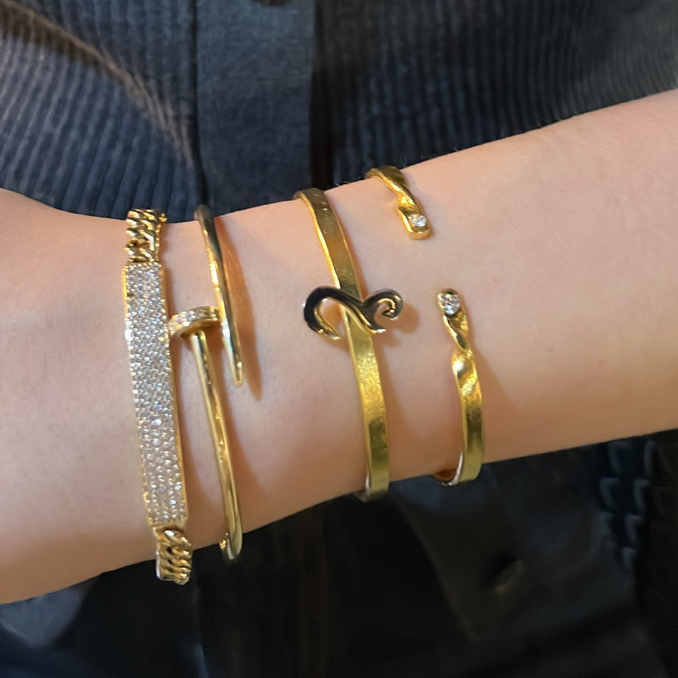 Minimalistic Letter Bangle