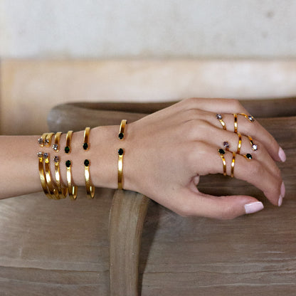 Thin Swarovski Bangle