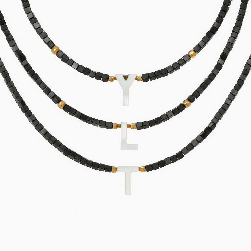 Mother of Pearl Letter Chocker