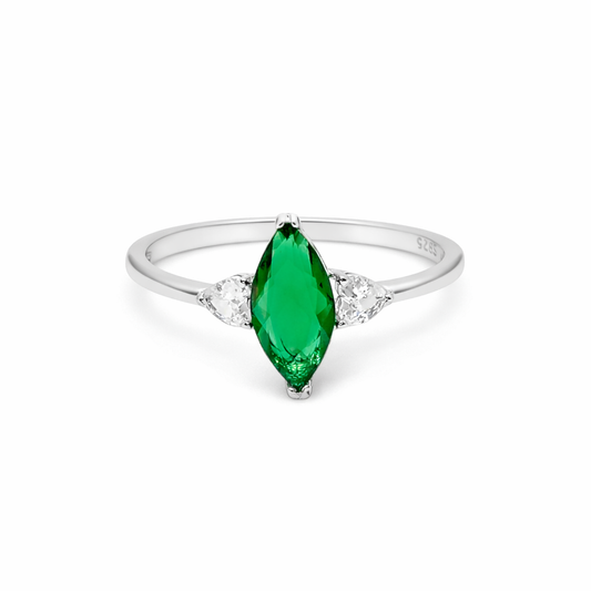 Green Marquise Ring