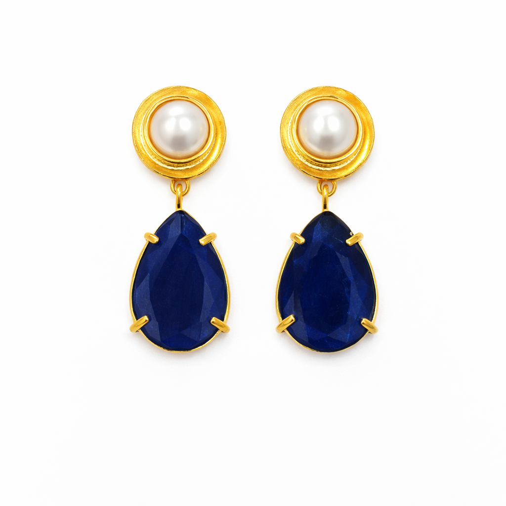 Pearl & Stone Earrings