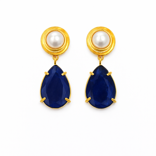 Pearl & Stone Earrings