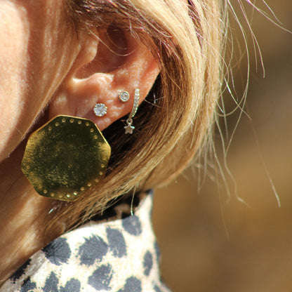 Dotted Hex Earrings