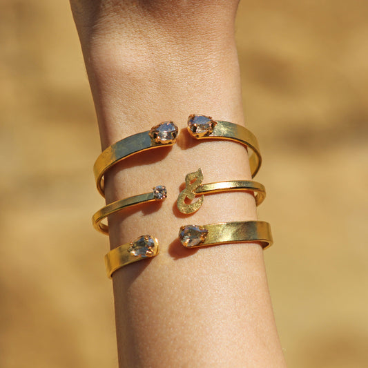 Swarovski Letter Bangles