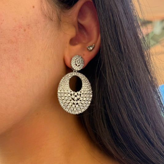 Round Drop Earrings