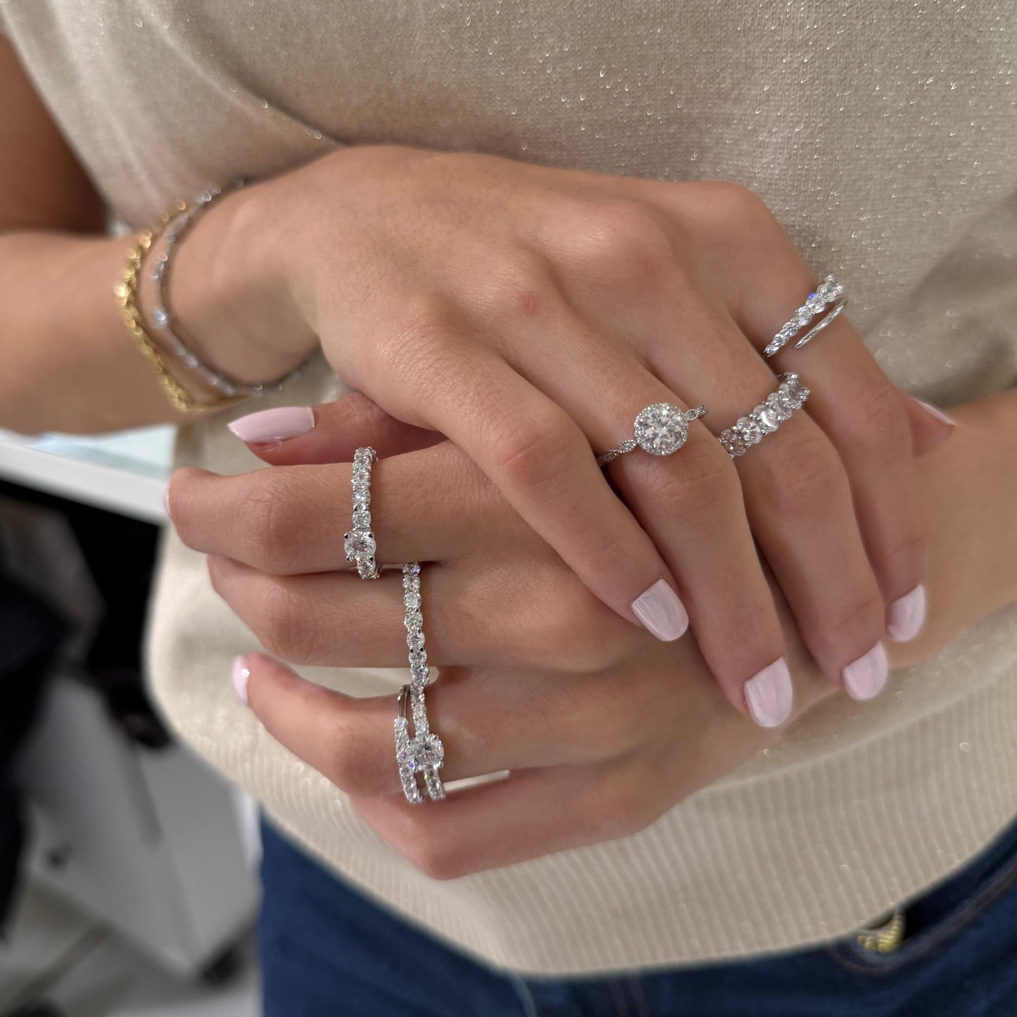 Full Eternity Twin Set Rings