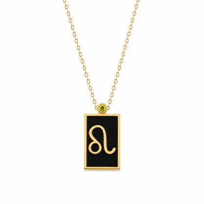 Zodiac Pendants With Birthstone