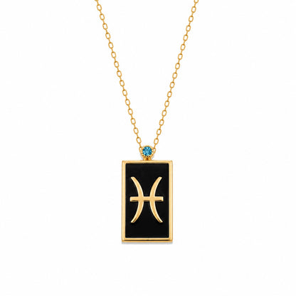 Zodiac Pendants With Birthstone