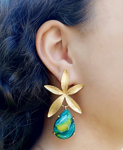 Starfish Stone Earrings