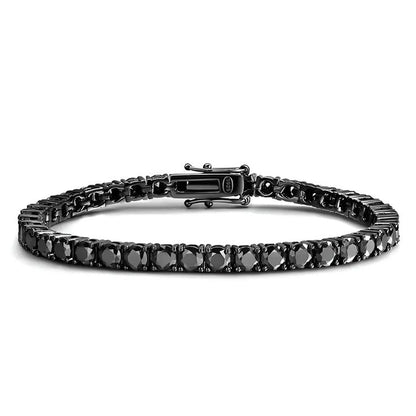 Full Black Tennis Bracelet
