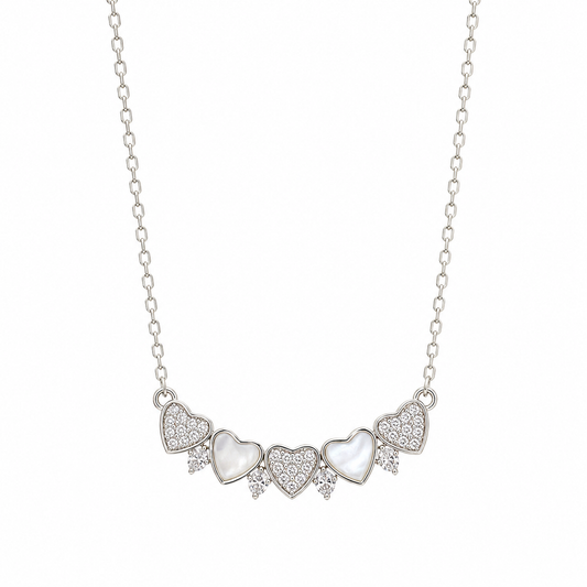 Stacked Hearts Necklace