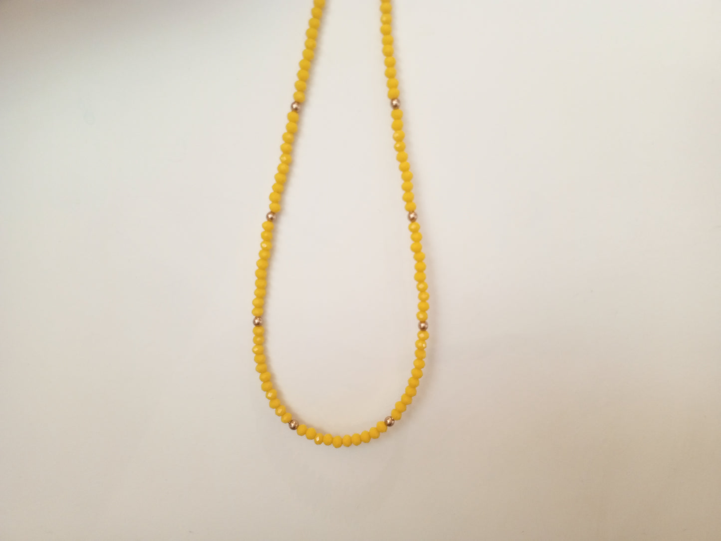 Yellow Plain Necklace