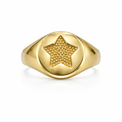 Dotted Star Ring