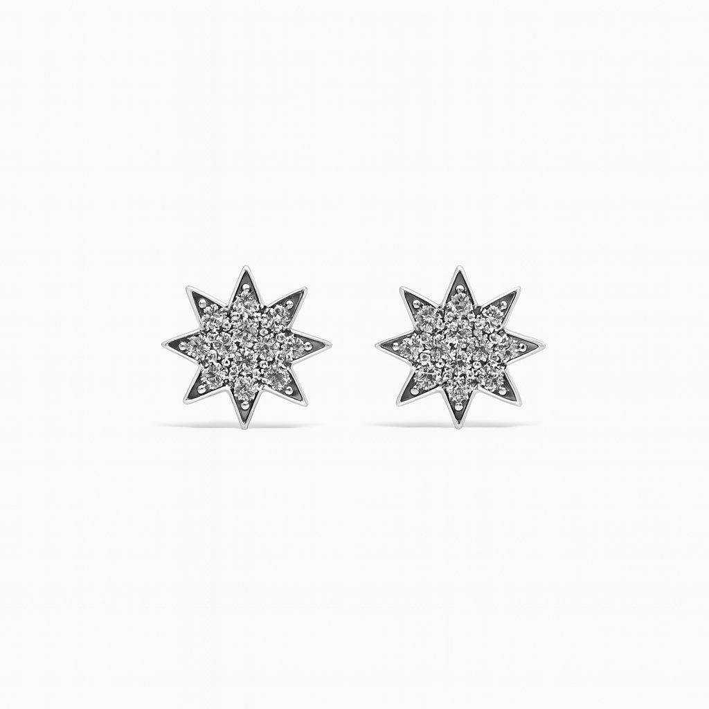 Star Zircon Earrings