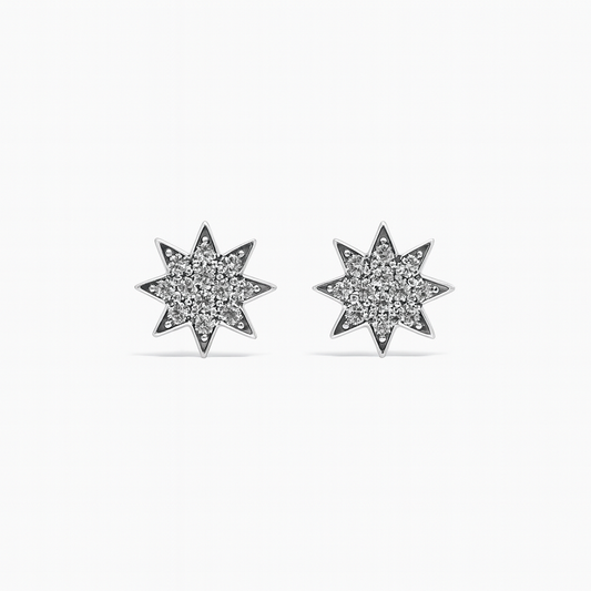 Star Zircon Earrings