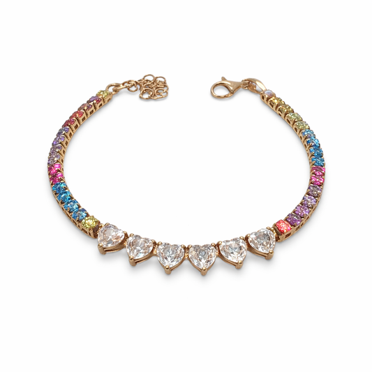 Colorful Tennis Hearts