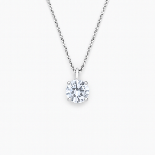 Big Zircon Pendant Necklace